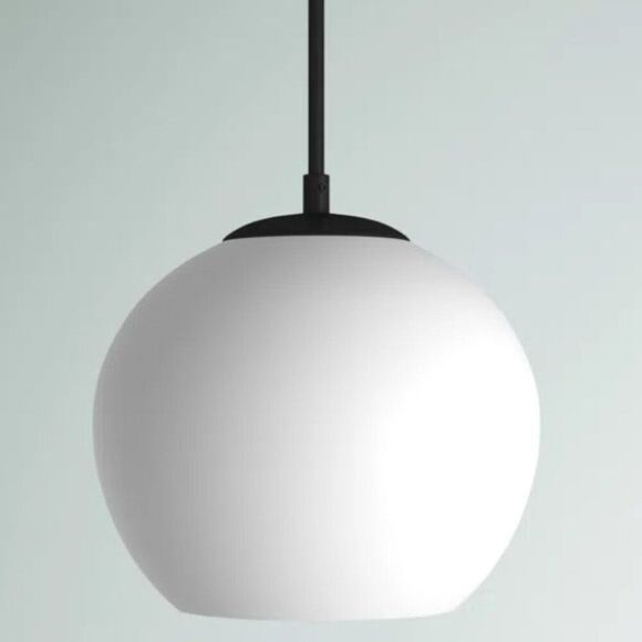 Snead 1 - Light Single Globe Pendant - Frosted White - Picture 1 of 3
